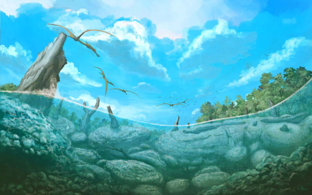 Fossil Forest drowned © Witton 2022
