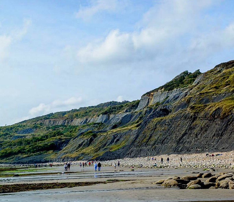 The cliffs at Charmouth